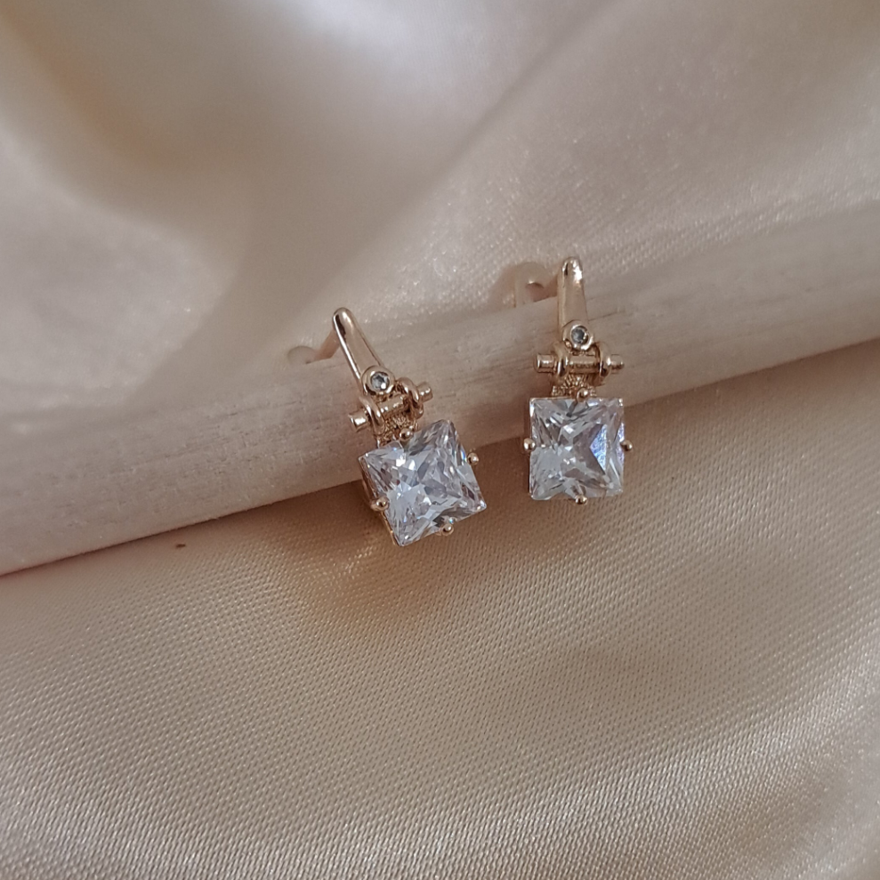 Crystal anti-tarnish earrings sparkling jewellery design