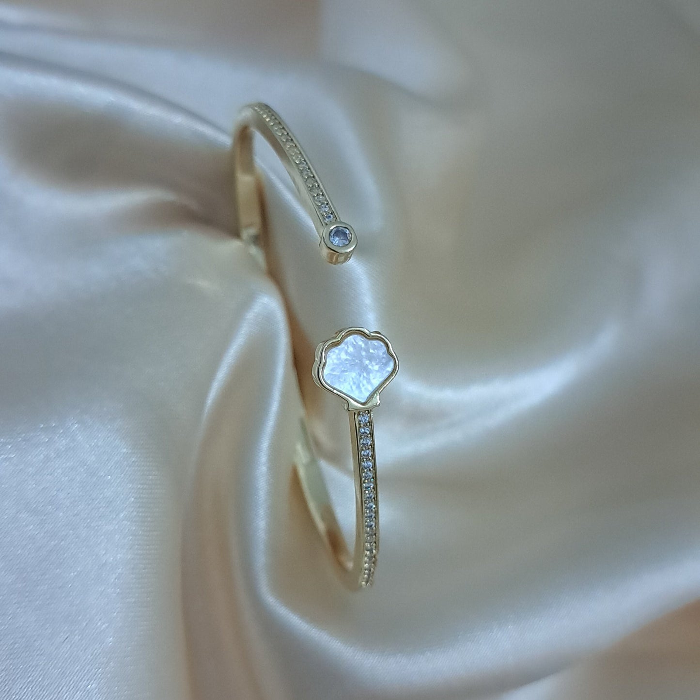 Elegant thin bracelet with AD stones delicate wrists