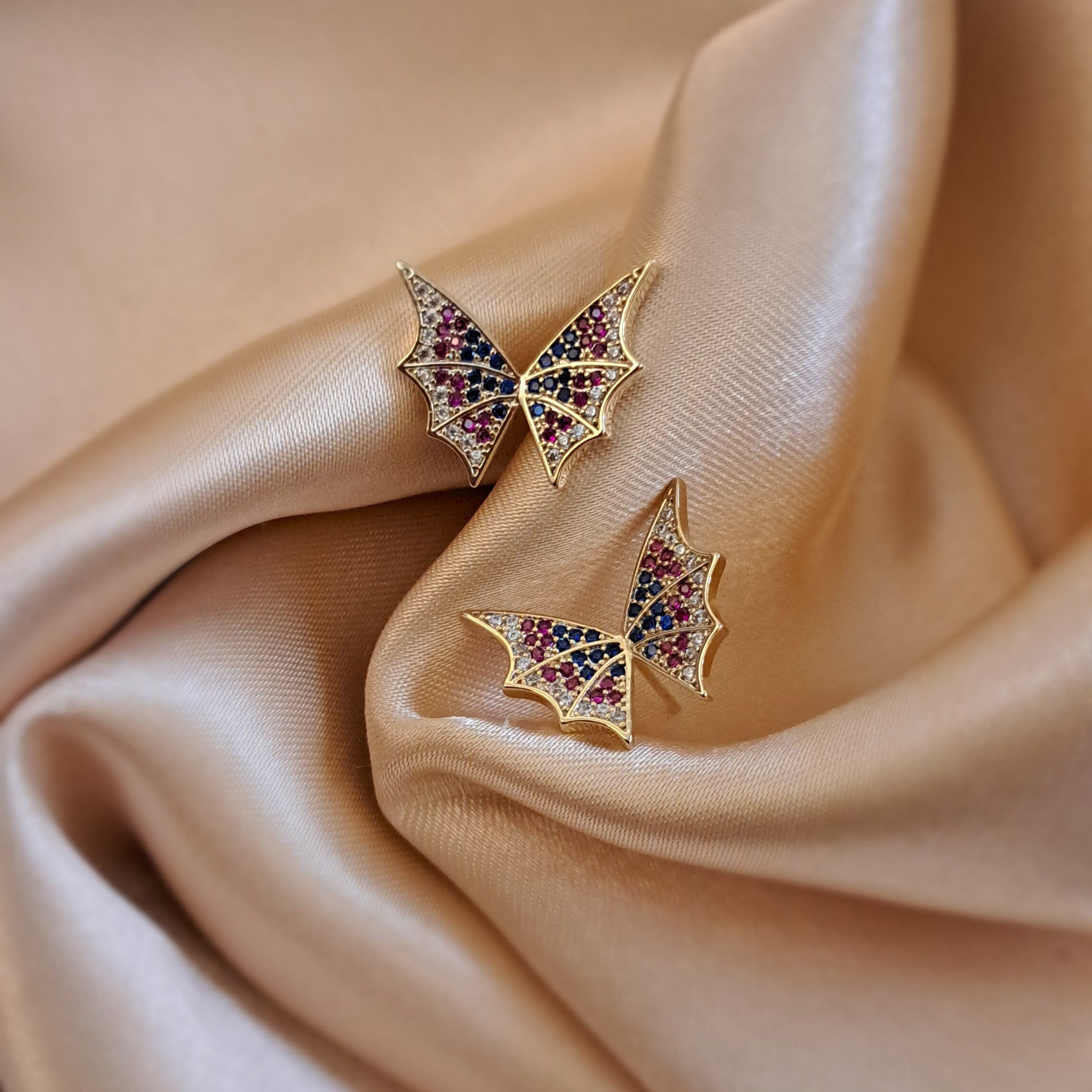 Multi-color butterfly earrings perfect parties special occasions