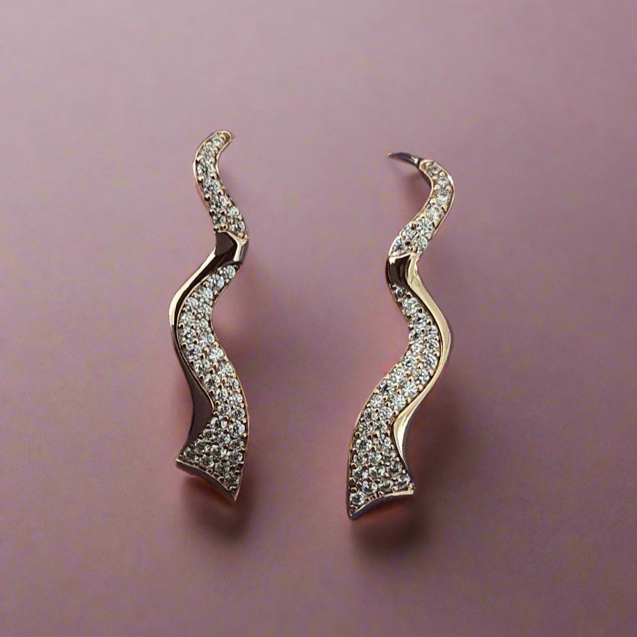 rose gold earrings