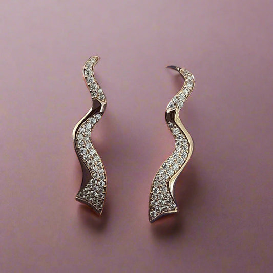 rose gold earrings