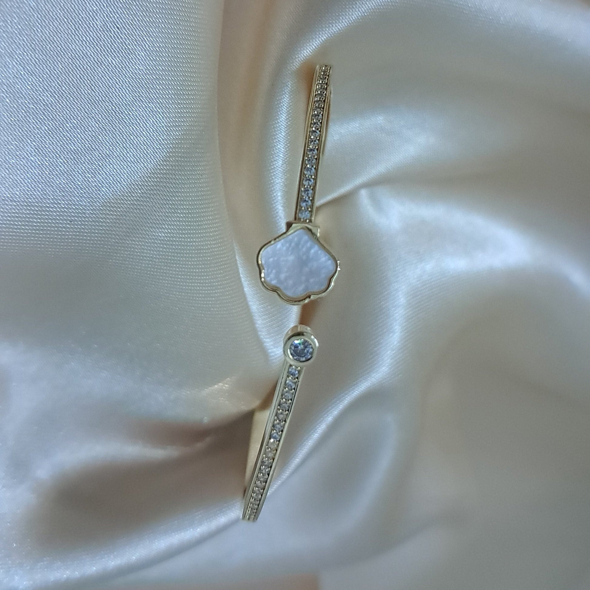 Elegant thin bracelet with AD stones delicate wrists